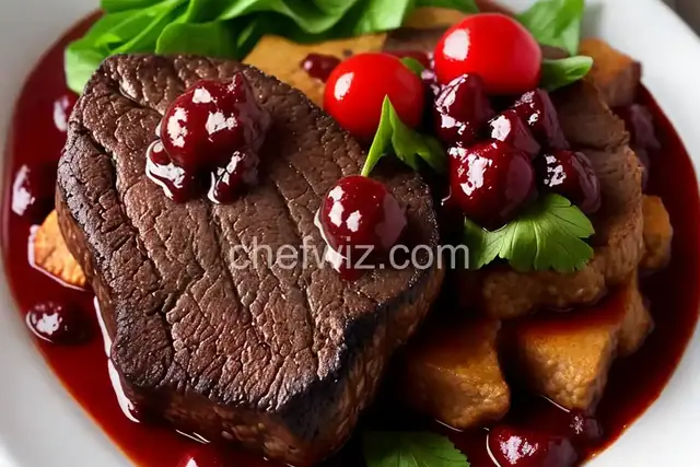 Bison Tenderloin with Cherry-Onion Chutney