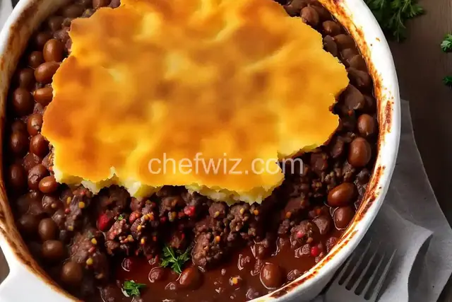 Bison and Red Wine Shepherd's Pie