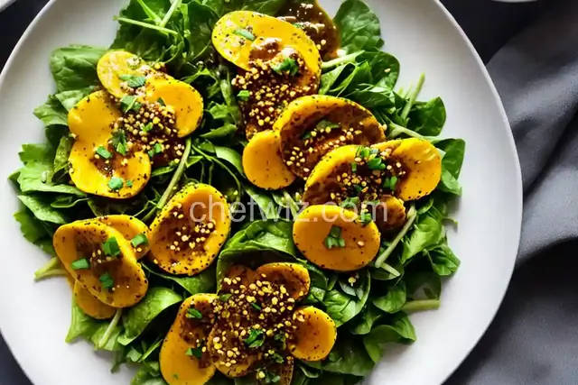 Bitter Greens With Sweet Mustard Vinaigrette