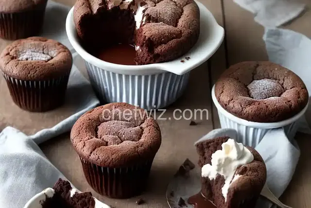 Bittersweet Chocolate Soufflés