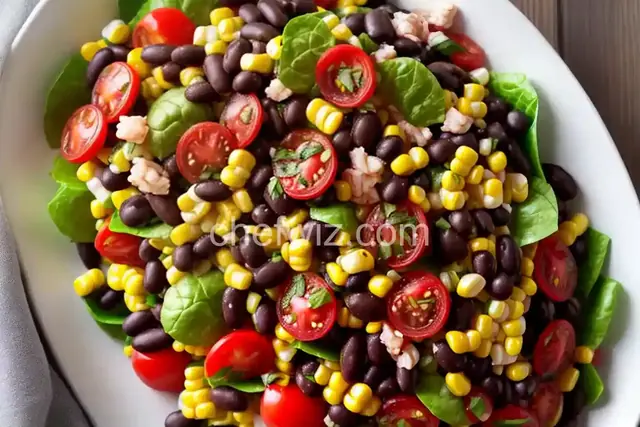 Black Bean, Corn, Tomato, and Shrimp Salad