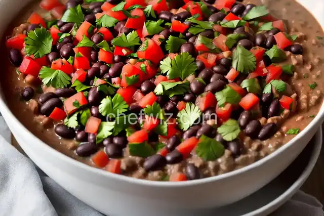 Black Bean Pico De Gallo