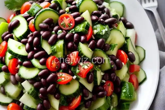 Black Bean and Cucumber Salad