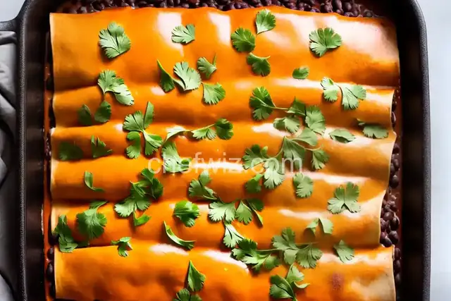 Black Bean and Rice Enchiladas