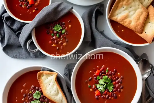 Black Bean and Tomato Soup