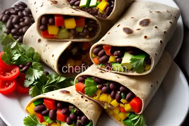 Black Bean and Vegetable Burritos