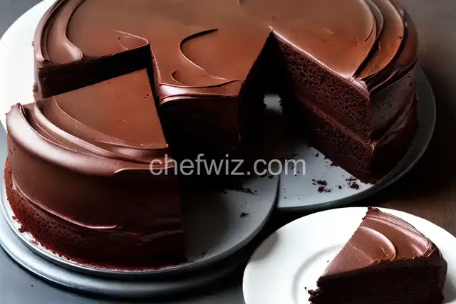 Black Chocolate Cake