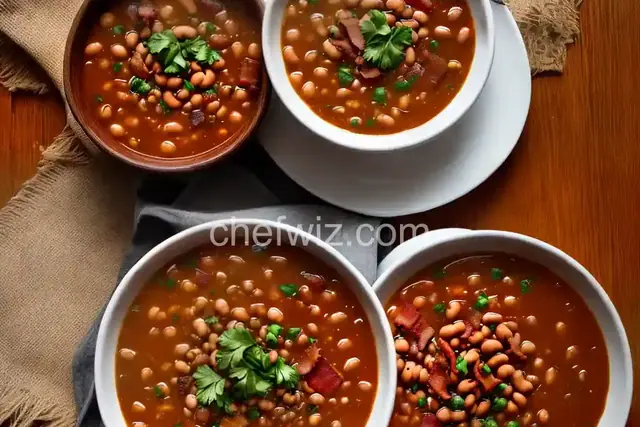 Black-Eyed Pea and Bacon Soup