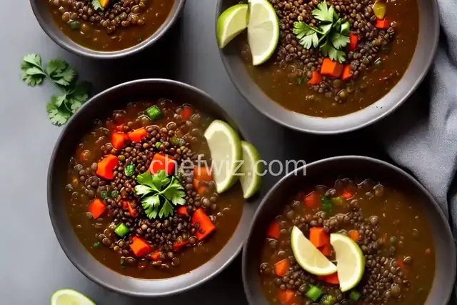 Black Lentil Veggie Soup