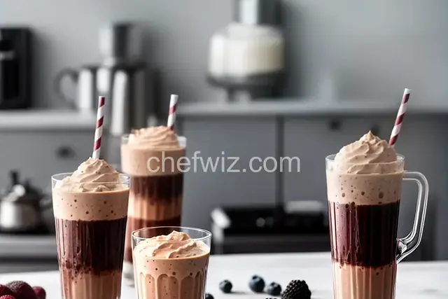 Black and White Frozen Shakes