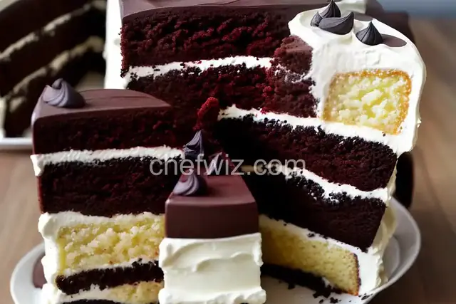 Black-and-White Layer Cake