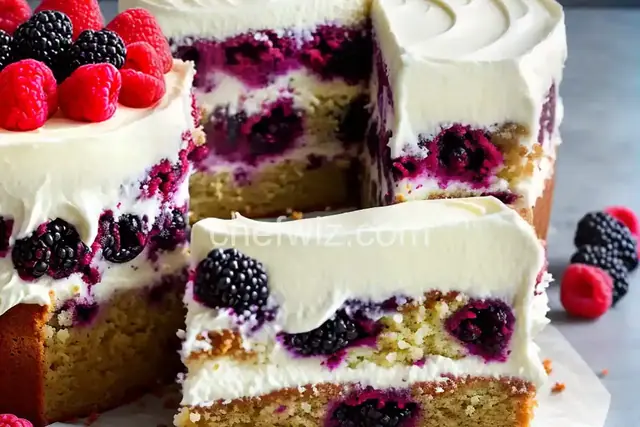 Blackberry Cake With Cream Cheese Frosting Recipe