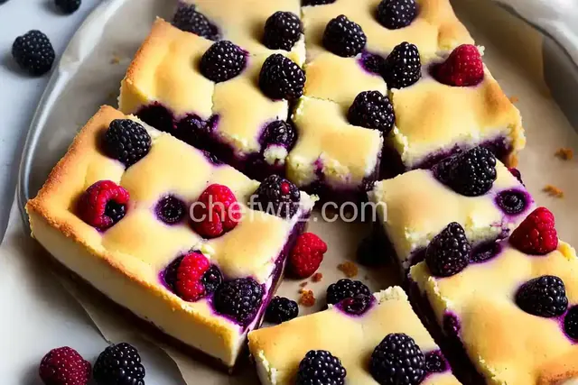 Blackberry Cheesecake Squares