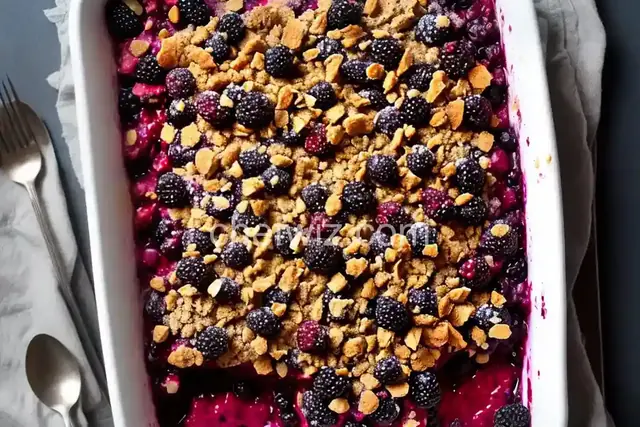 Blackberry Crisp with Frozen Berries