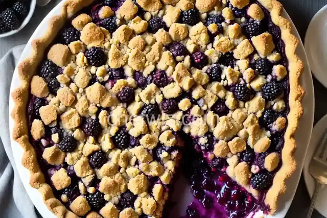 Blackberry Crumble Pie