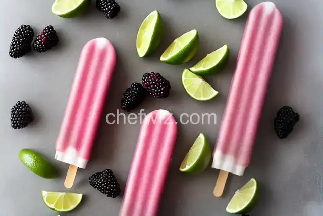 Blackberry-Lime Gin and Tonic Ice Pops