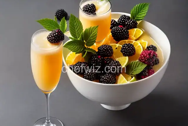 Blackberry-Lime Mimosa