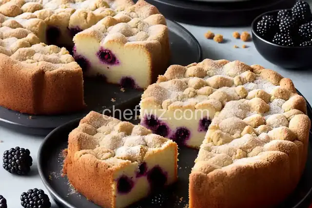 Blackberry Sour Cream Coffee Cake