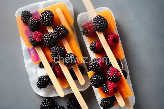 Blackberry-Tahini Ice Pops
