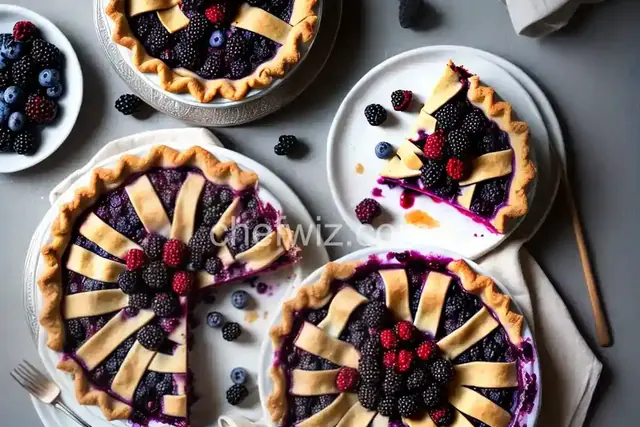 Blackberry and Blueberry Pie