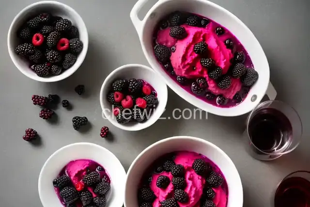 Blackberry with Red Wine Sorbet