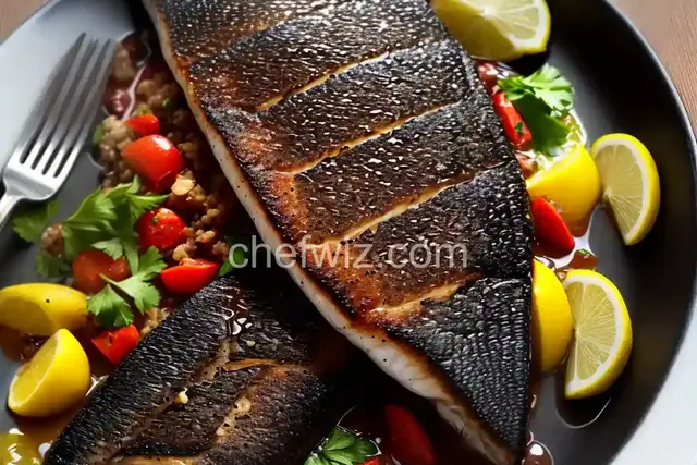 Blackened Sea Bass
