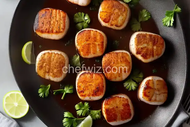 Blackened Sea Scallops