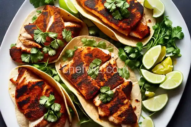 Blackened Tilapia Fish Tacos