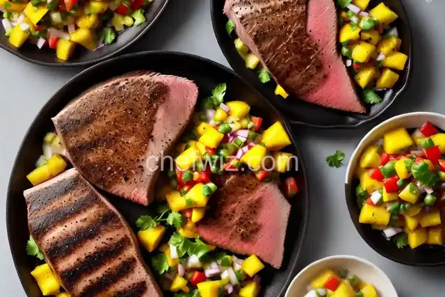 Blackened Tuna Steaks with Mango Salsa