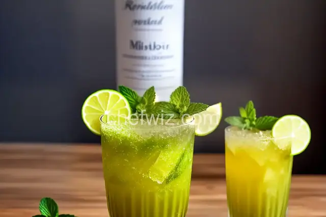 Blended Golden Mojito