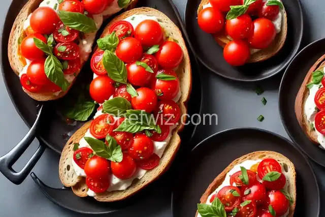 Blistered Cherry Tomato Toast