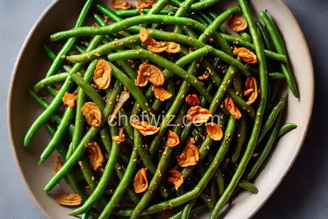 Blistered Green Beans With Fried Shallots