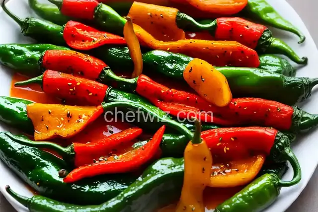Blistered Shishito Peppers with Spicy Lemon Dipping Sauce