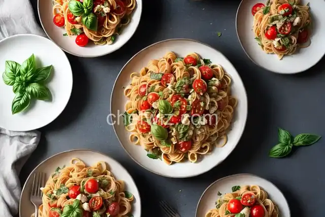 Blistered-Tomato Pasta Salad With Basil