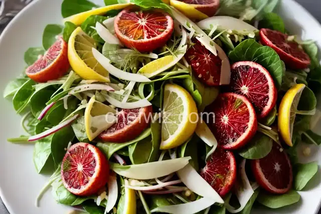 Blood Orange, Fennel and Avocado Salad with Lemon Citronette