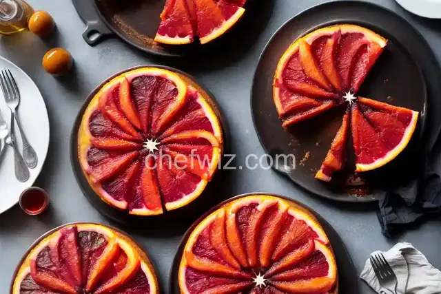 Blood Orange Olive Oil Upside Down Cake