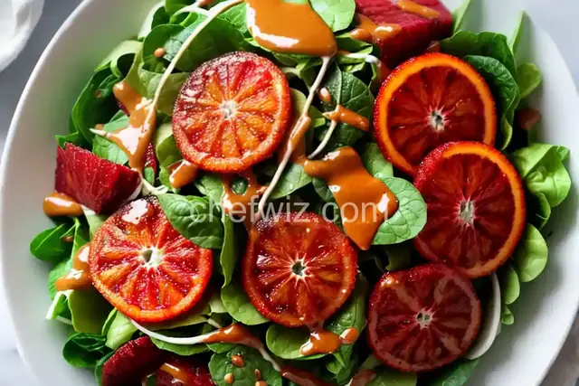 Blood Orange Salad with Caramel Dressing