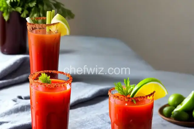 Bloody Mary with Homemade Vegetable Juice