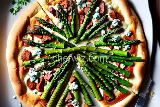 Blue Cheese and Asparagus Pizza