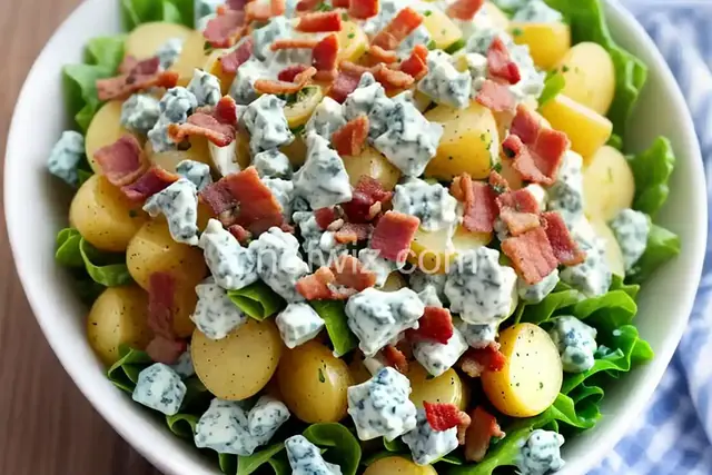 Blue Cheese and Bacon Potato Salad