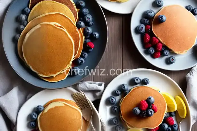 Blue Cornmeal Pancakes