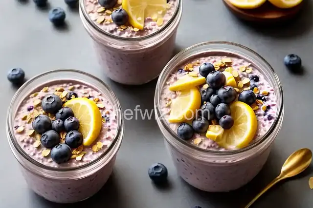 Blueberry-Cinnamon Overnight Oats with Greek Yogurt