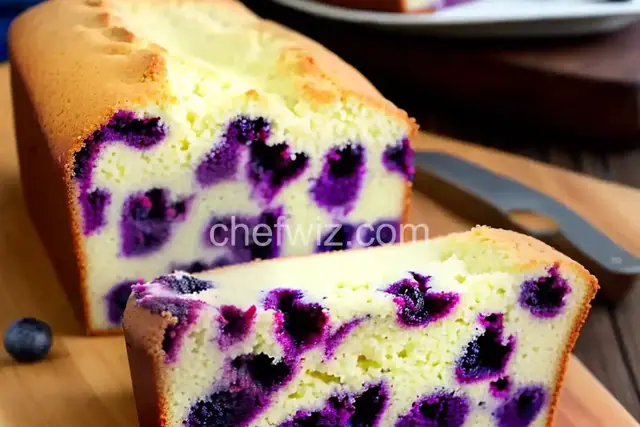 Blueberry Cream Cheese Pound Cake II