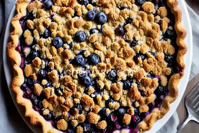 Blueberry Crumble Pie