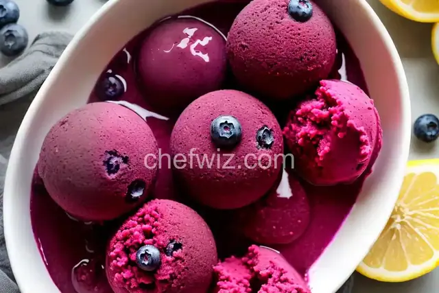 Blueberry Ginger Sorbet Recipe