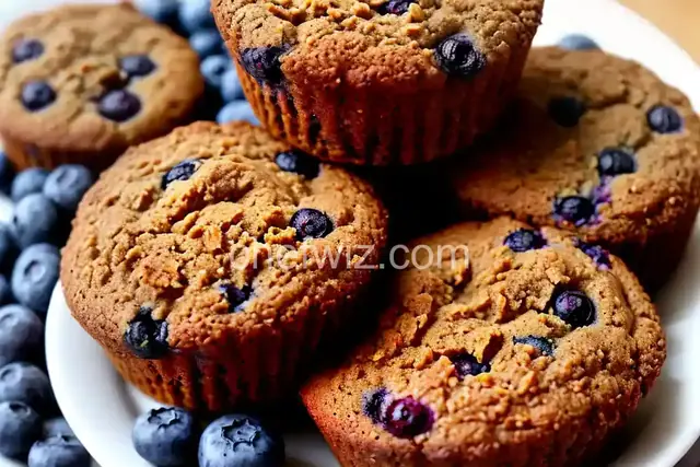 Blueberry Honey Bran Muffins