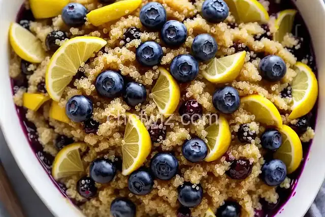 Blueberry Lemon Breakfast Quinoa