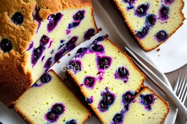 Blueberry Lemon Pound Cake Recipe