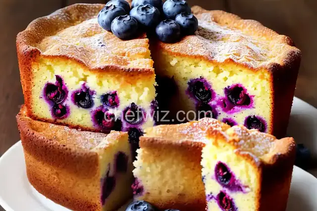Blueberry Lemon Yogurt Cake