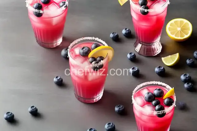 Blueberry Lemonade Margaritas